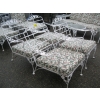 Image 3 : SET OF 4 WROUGHT IRON PATIO CHAIRS W/SEAT CUSHIONS ONLY