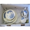 Image 4 : MISC. BLUE & WHITE ASST. DISHES - GRINLEY WHITE & BLUE MEADOWBROOK DISHES