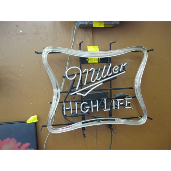 NEON MILLER HIGH LIFE SIGN