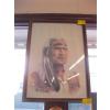 Image 1 : FRAMED PRINT OF CHIEF DAN GEORGE, NUMBERED, BY RAY SENFT, 1981