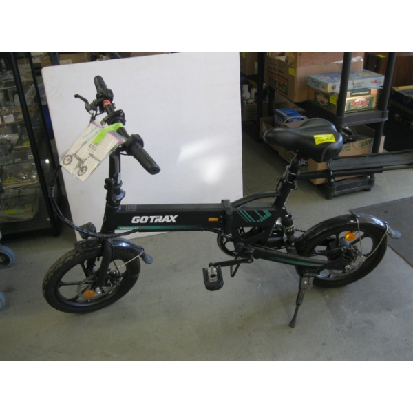 GO TRAX ELECTRIC FOLDING BICYCLE - NO CHARGER