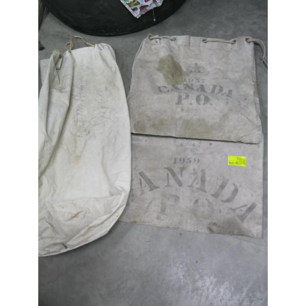 2 CANADIAN CANVAS BAGS & A LARGER BAG