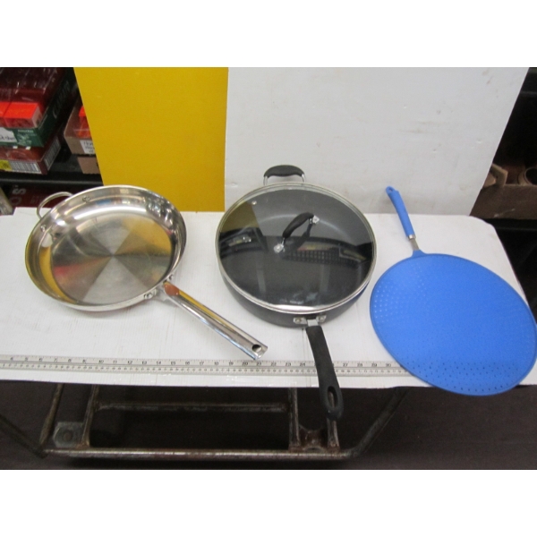 STAINLESS STEEL FRY PAN, ETC.