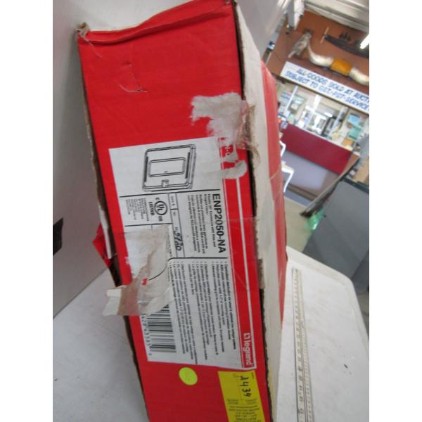 PLASTIC 20" ENCLOSURE W/TRIM & HINGED COVER IN BOX