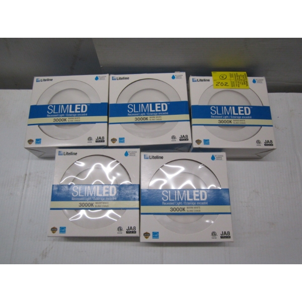 5 NEW SLIM LED RECESSED LIGHTS