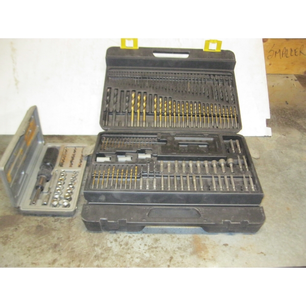 LARGE BIT CASE & A SCREWDRIVER SOCKET SET