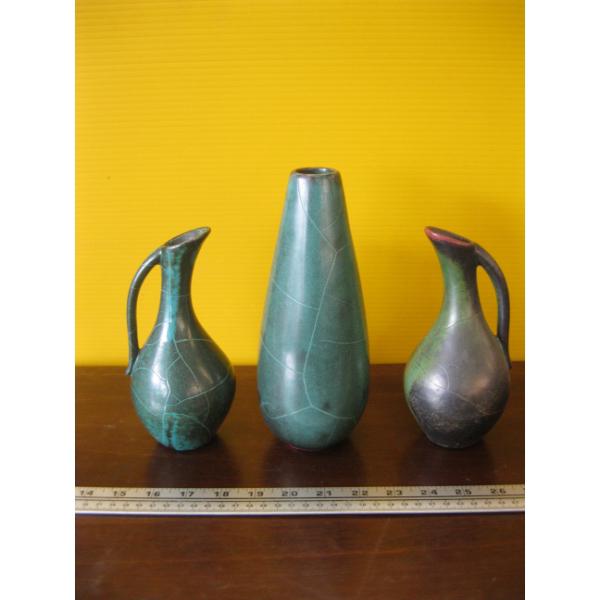 3 WEST GERMAN MCM RICHARD UHLEMEYER VASES