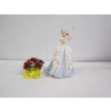Image 1 : CERAMIC FLORAL & ROYAL DOULTON FIGURINE