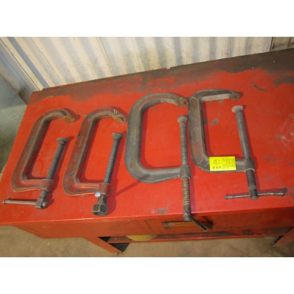 4 LARGE C-CLAMPS