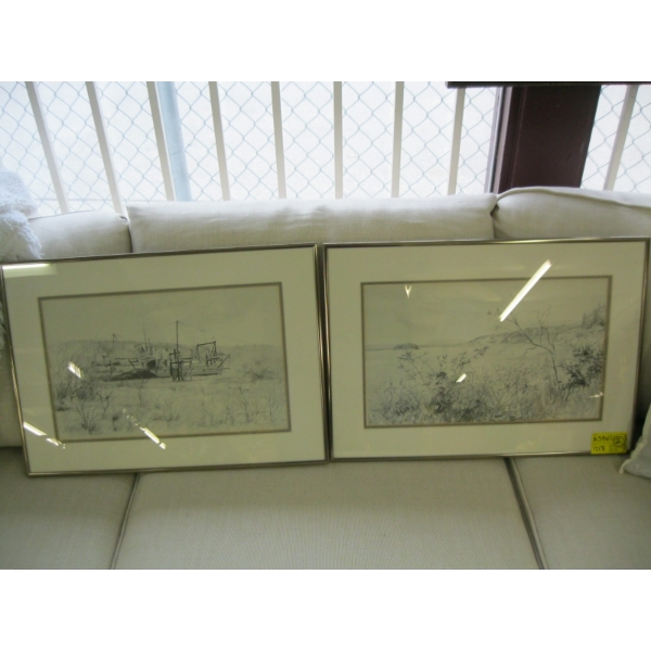 2 FRAMED PRINTS