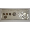 Image 1 : 1968 CDN COIN SET, .500 SILVER; PURE NICKEL