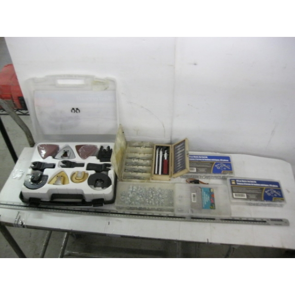 MISC. OSCILLATING TOOL ACCESS. SET, NUTS BOLTS, ETC.