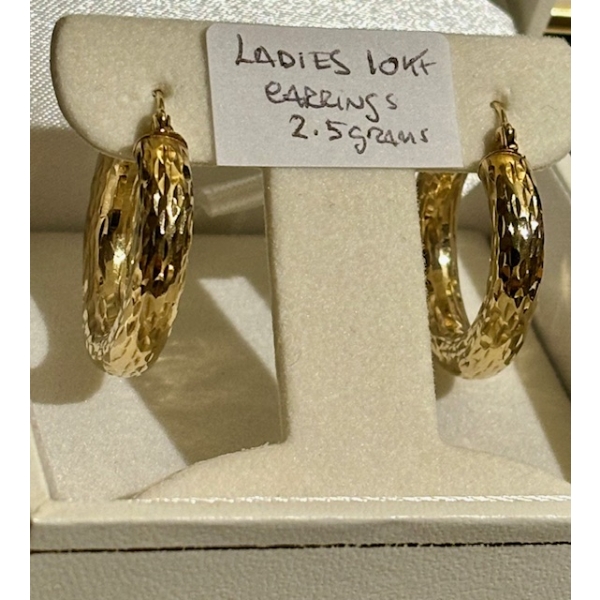 LADIES 10KT EARRINGS - 2.5G