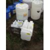 Image 1 : 3/4 CONTAINER OF DELLA ECO STAR CONCENTRATED LIQUID CIP DETERGENT & SMALLER CONTAINERS W/MISC.