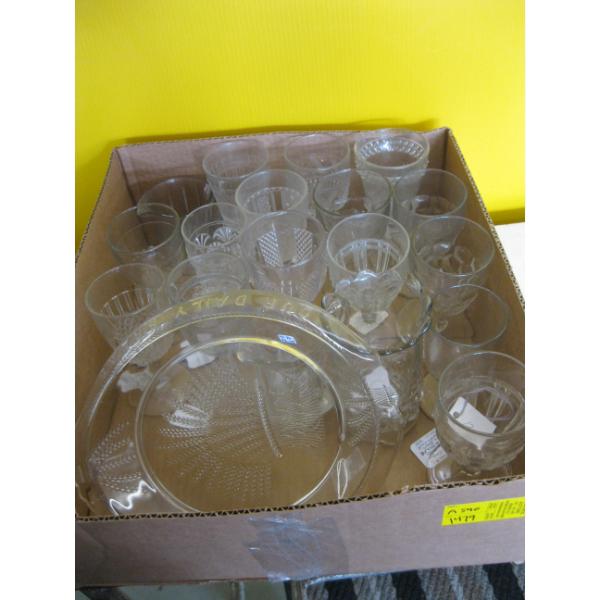 ASST. VINTAGE WINEGLASSES, ETC.