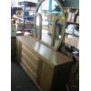 Image 1 : MIRRORED DRESSER & QUEEN HEADBOARD
