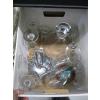 Image 2 : MISC. CRYSTAL WINEGLASSES, DECANTER, DECORATIVE FLOWER STEMS