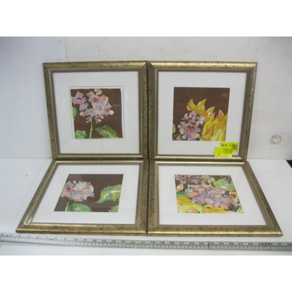SET OF 4 ORIGINAL PAINTINGS