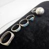 Image 2 : SILVER & TURQUOISE EARRINGS & SILVER MARKED STERLING DANGLE EARRING