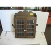 Image 1 : WALL HANG CABINET W/STAIN GLASS DOOR INSERT