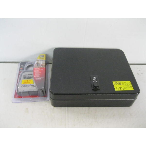 PORTABLE LOCKBOX & A KEY BOX