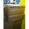 Image 2 : 2 OAK 2 DRAWER NIGHTSTANDS