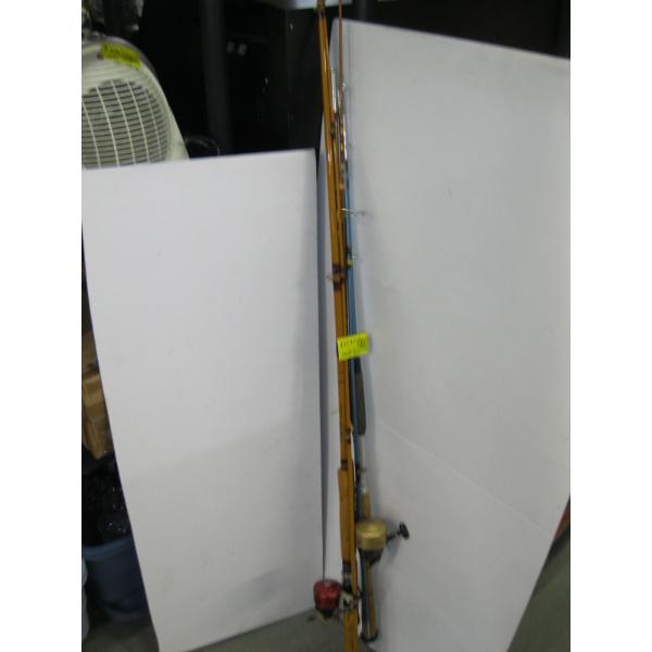 3 FISHING RODS & 2 REELS