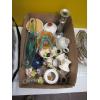 Image 2 : 2 BOXES OF MISC. GLASSWARE, SILVERPLATE, CANDLEHOLDERS, DISHES, ETC.