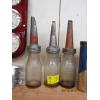 Image 1 : 3 GLASS OIL BOTTLES W/SPOUTS