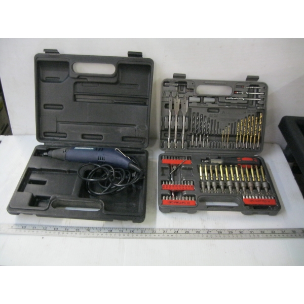 ALL TRADE BIT SET & A MASTERCRAFT ROTARY TOOL