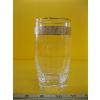 Image 2 : 6 MOSERS 24KT GOLD RIM CRYSTAL GLASSES
