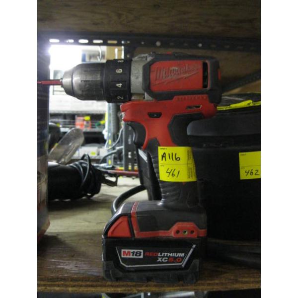 MILWAUKEE 18V CORDLESS DRILL - NO CHARGER