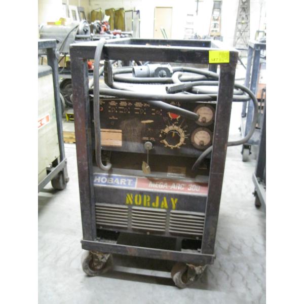 HOBART MEGA ARC 300 WELDER ON STAND ON CASTORS