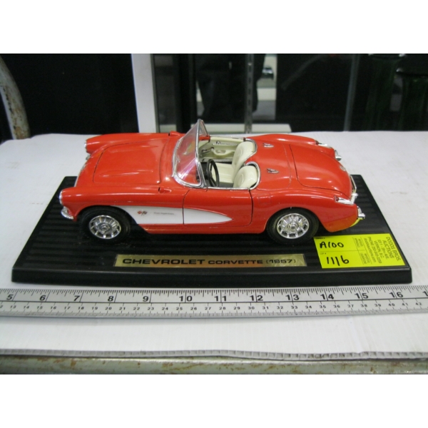 1957 CHEVY CORVETTE DIECAST CAR - RED