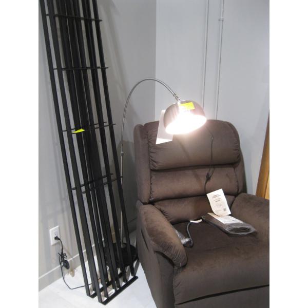 BRUSHED STEEL FLOOR LAMP