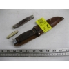 Image 1 : KNIFE W/SHEATH & 2 FOLDING POCKET KNIVES