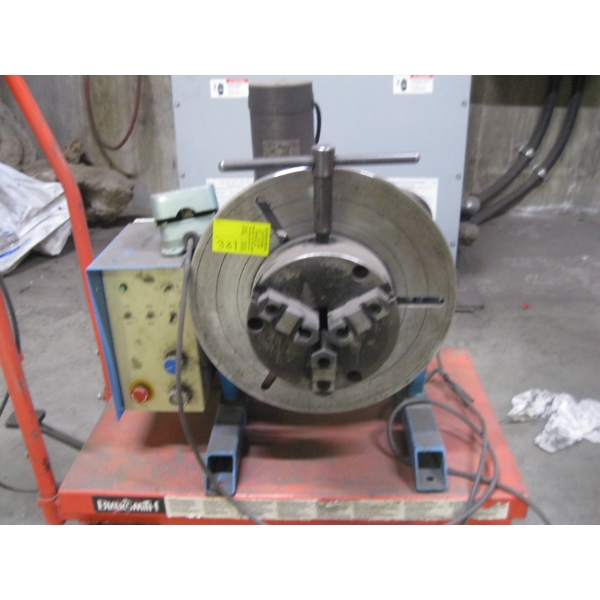 POWERED ROTARY TABLE W/3 JAW CHUCK