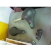 Image 7 : WOODEN PLANTER WITH POTS,PAINTING SUPPLIES, TROWELS, ETC.