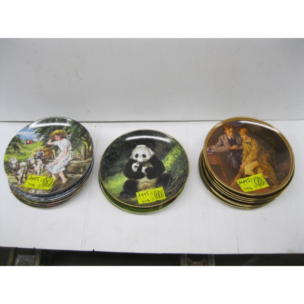 LG. LOT OF ASST. COLLECTOR PLATES W/ORIGINAL BOXES & CERTIFICATES