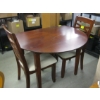 Image 1 : SM. DROPLEAF DINETTE TABLE W/2 UPHOLSTERED CHAIRS