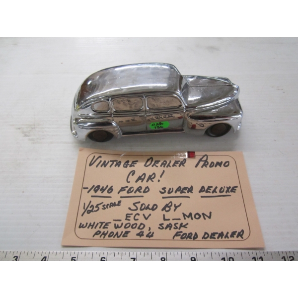 1946 FORD SUPER DELUXE - DEALER PROMO CAR FOR ADVERTISING - 1/25 SCALE