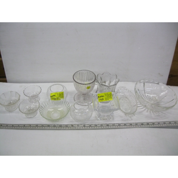 VINTAGE GLASS - BOWLS, ETC.