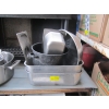 Image 1 : 1 LG. ROASTING POT, STAINLESS BOWL, ETC.