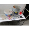 Image 1 : 2 BUCKETS W/ASST. FISHING ITEMS, MOTOR MUFFS, ETC.