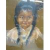 Image 2 : FRAMED PAINTING OF YOUNG NATIVE GIRL, SIGNED