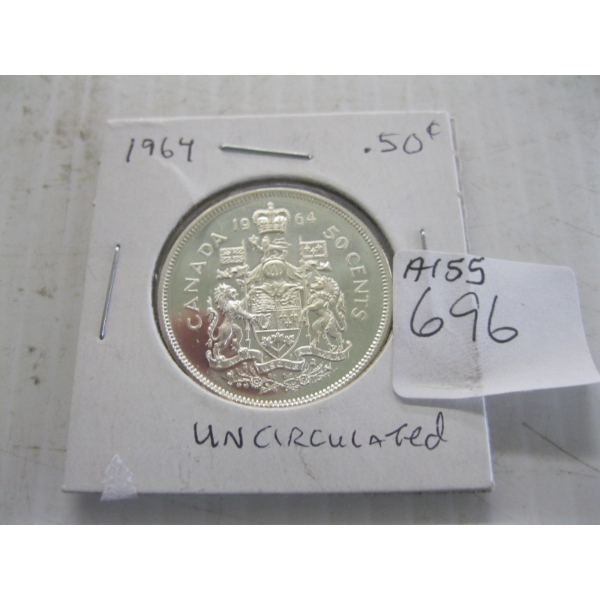 1964 CDN 50 CENT PIECE - UNCIRCULATED