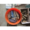 Image 6 : BIN OF MISC. - CARBON BRUSHES, GRINDSTONE, WELDING ACCESS. ETC.