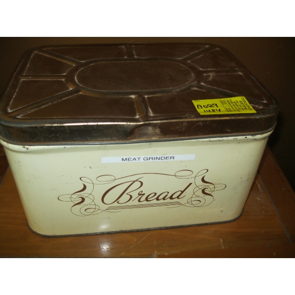 MEAT GRINDER IN BREAD BOX