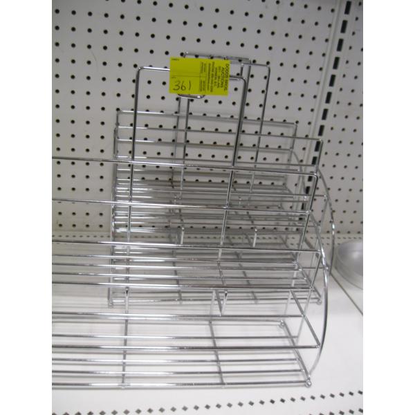 3 METAL CONDIMENT STANDS
