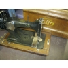 Image 4 : BIN OF MISC. CANDLES, CANDLEHOLDERS, BAKING DISHES, OLD CASE SEWING MACHINE ("AS IS")